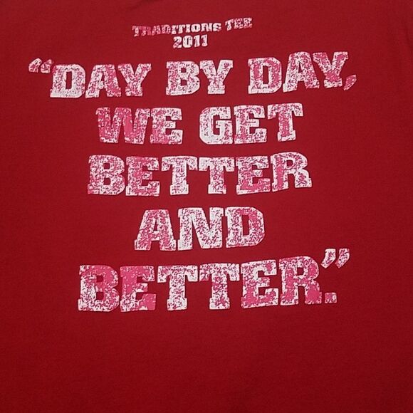 Red Nebraska Huskers Adidas Short Sleeve Tee (M) - Picture 6 of 7